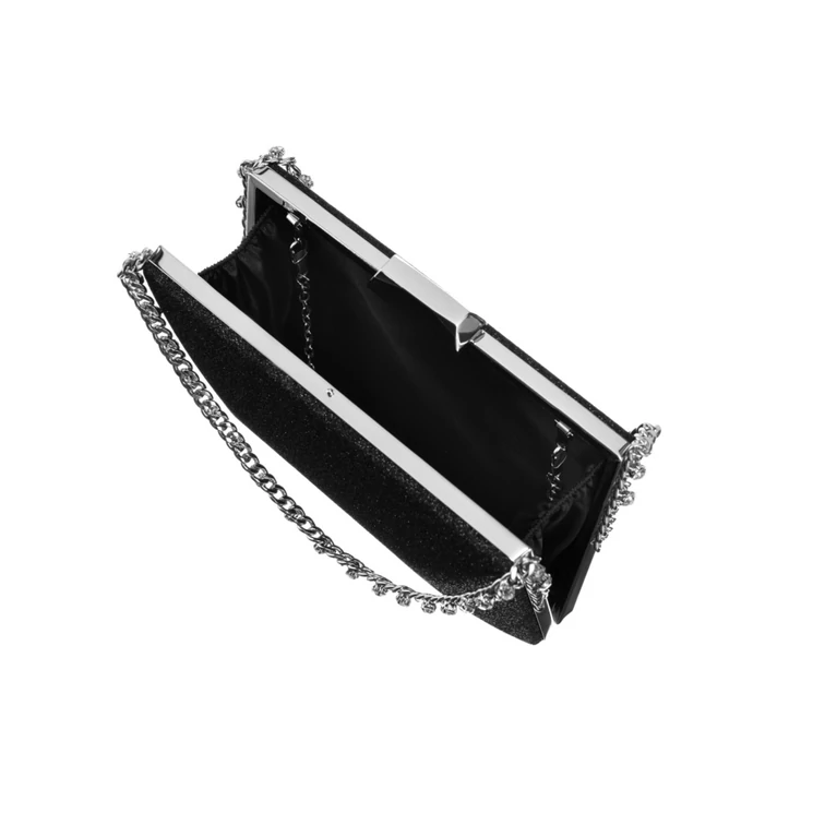 Láncos női alkalmi táska Fekete színben