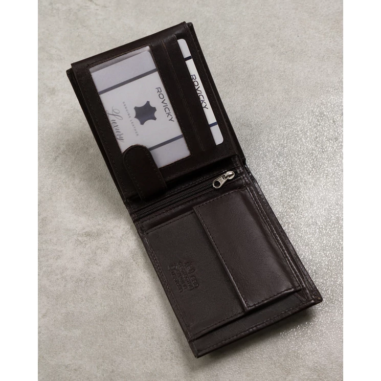 Tágas, Valódi bőr férfi pénztárca RFID védelemmel- Always Wild