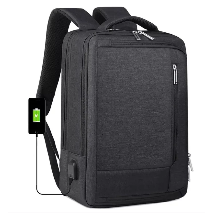 Fedélzeti méretű hátizsák USB töltővel bővíthető