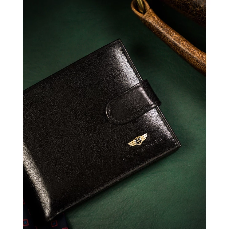 Nagy méretű Valódi bőr férfi pénztárca RFID védelemmel