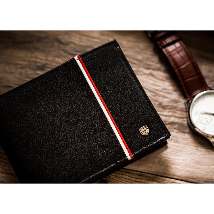 Peterson Valódi bőr Férfi pénztárca RFID Védelemmel