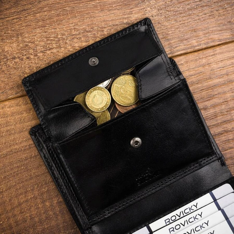 Valódi Bőr Elegáns férfi pénztárca RFID védelemmel