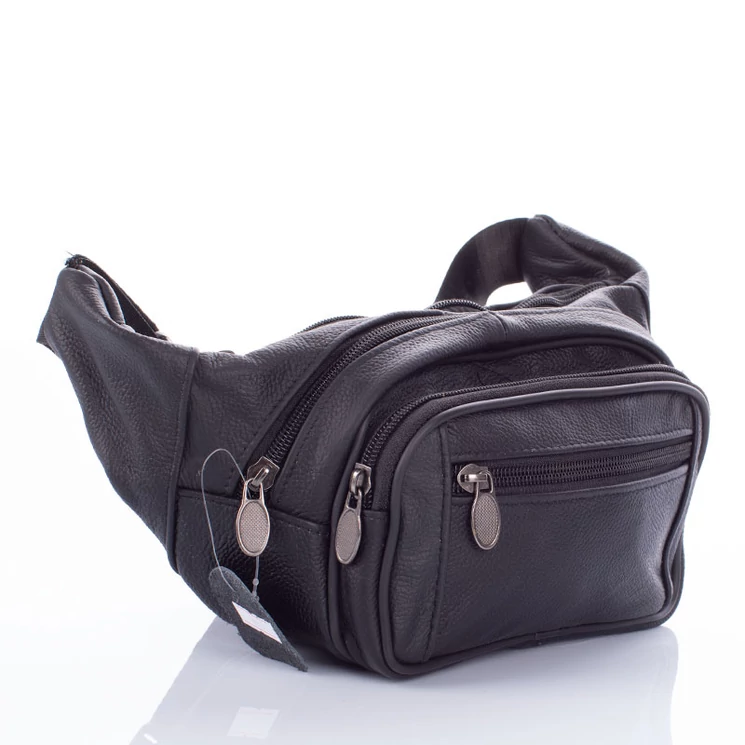 Valódi bőr övtáska barna színben