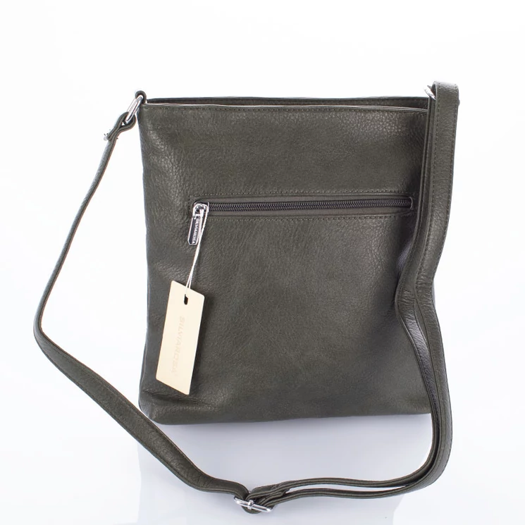 Silvia Rosa sokzsebes női oldaltáska taupe színben