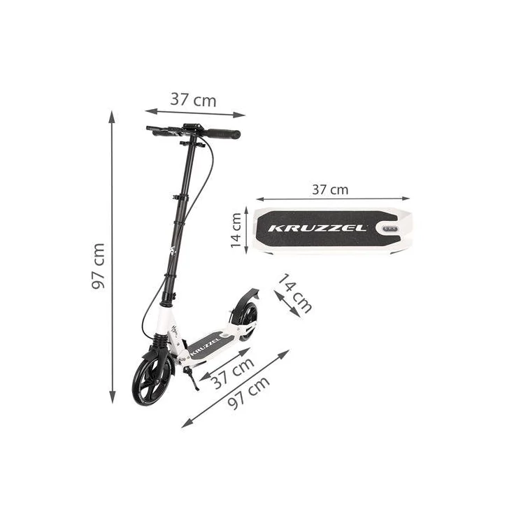 Összecsukható Kruzzel Hyperion W roller fehér