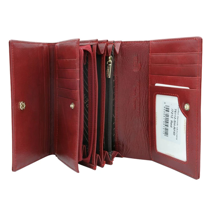 Lorenti Valódi bőr női pénztárca RFID rendszerrel