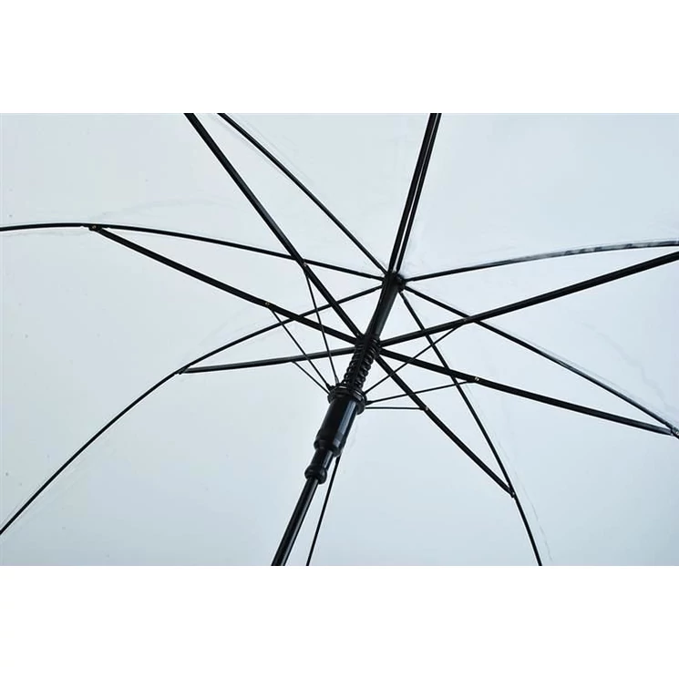 Átlátszó esernyő piros