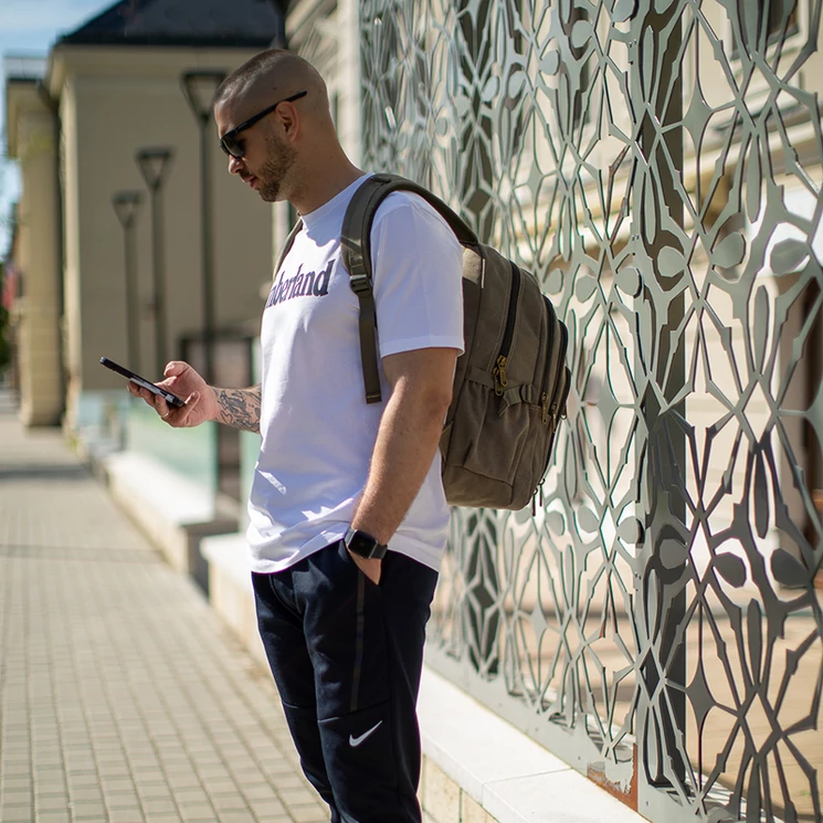 AOKING Hátizsák khakizöld színben