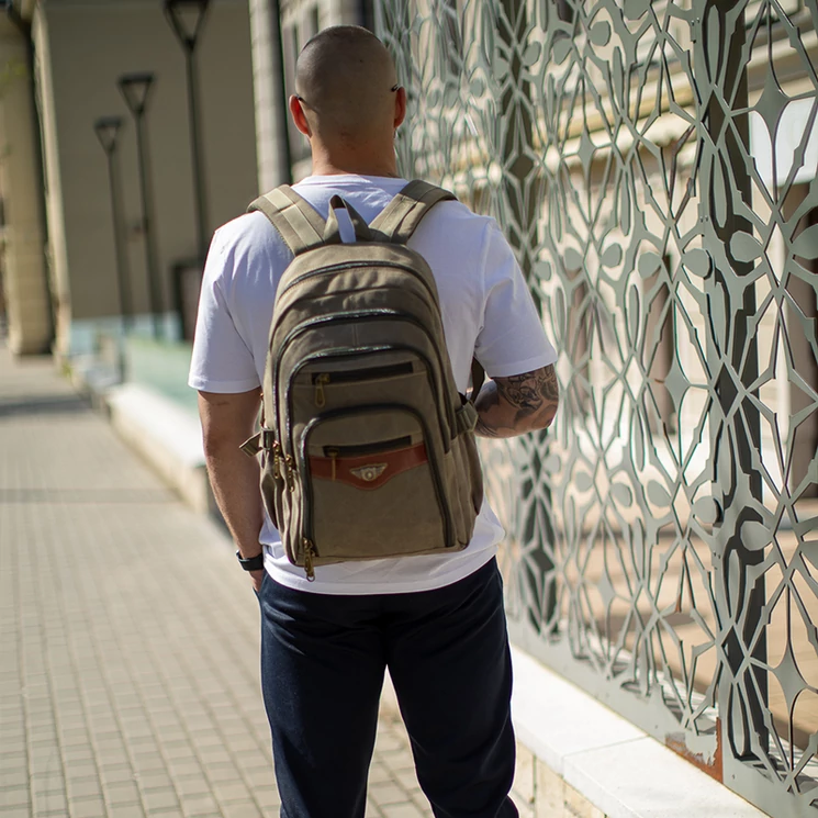 AOKING Hátizsák khakizöld színben