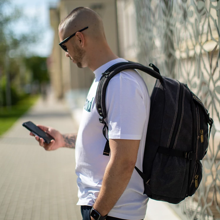 Nagyméretű AOKING Hátizsák khakizöld színben