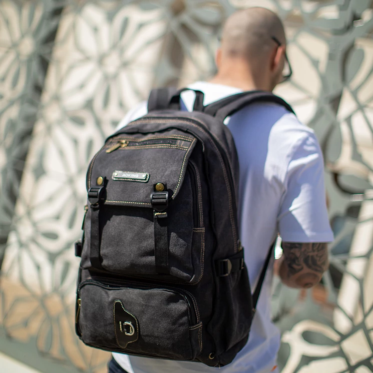 Nagyméretű AOKING Hátizsák khakizöld színben