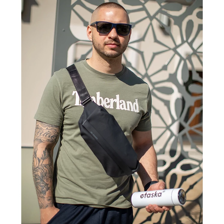 Professional vízhatlan övtáska barna színben 