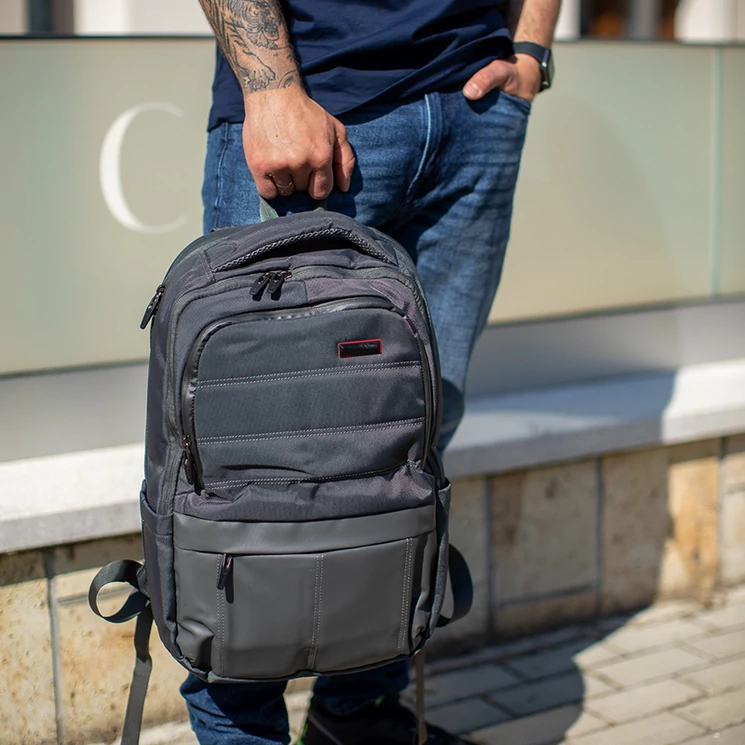 Aoking laptoptartós hátizsák szürke színben SN67455 Grey