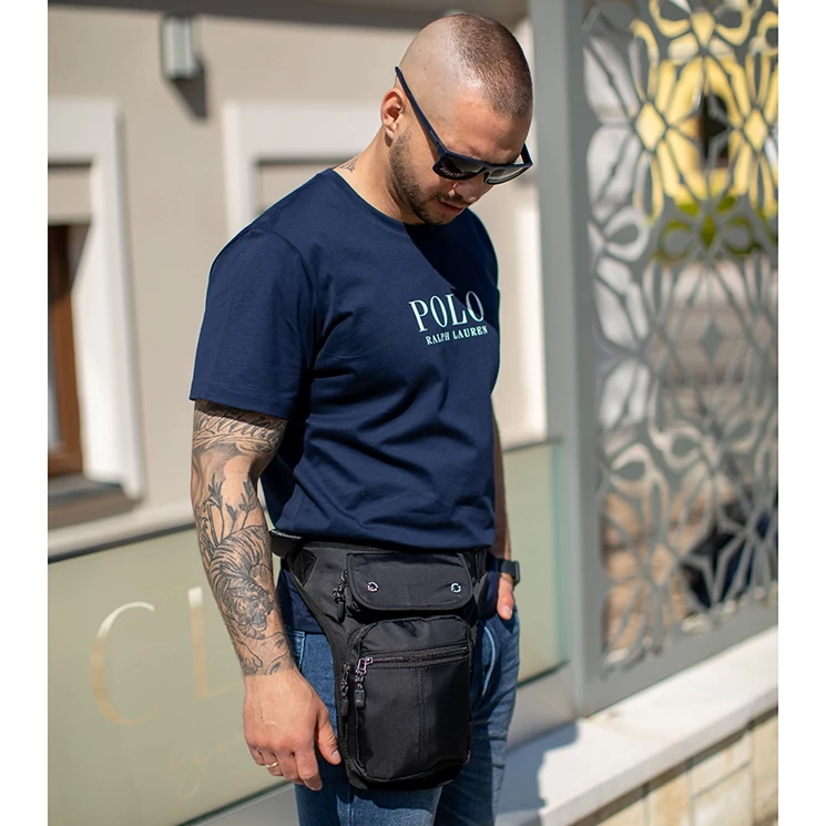 Vízálló Combtáska szürke színben 