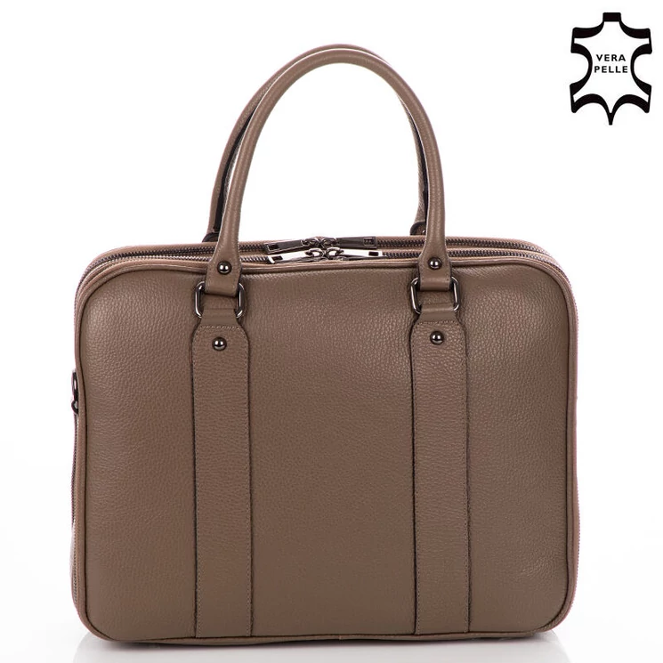 Laptoptartós Valódi bőr üzleti táska NT 8890 Brown