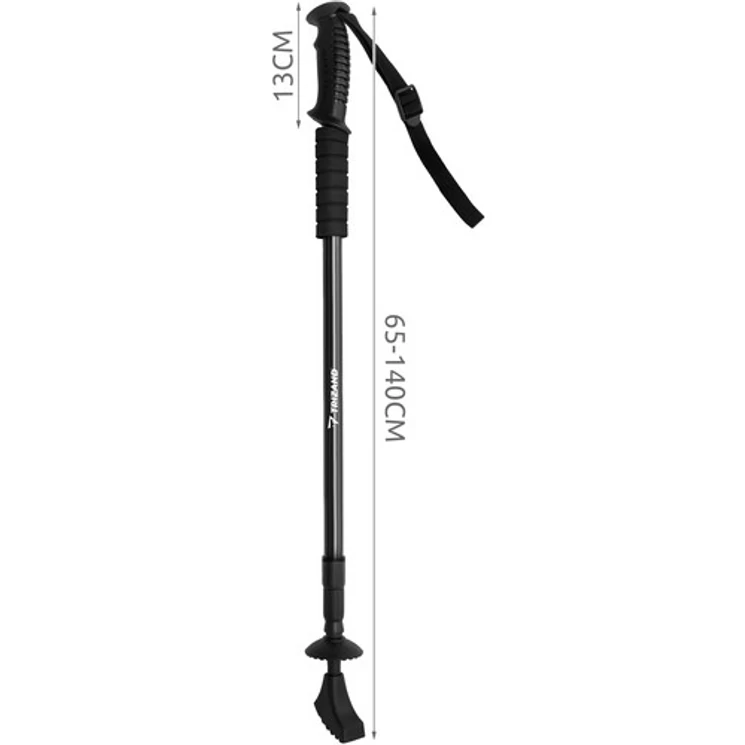 2 db-os párnázott, fekete túrabot – nordic walking bot