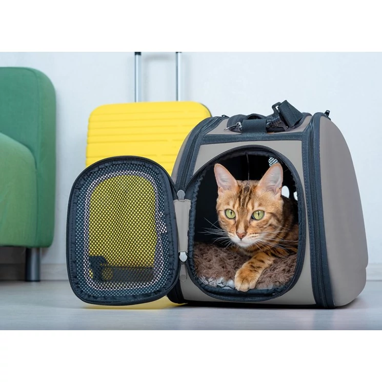 Kisállatszállító táska kutyáknak / macskáknak szürke