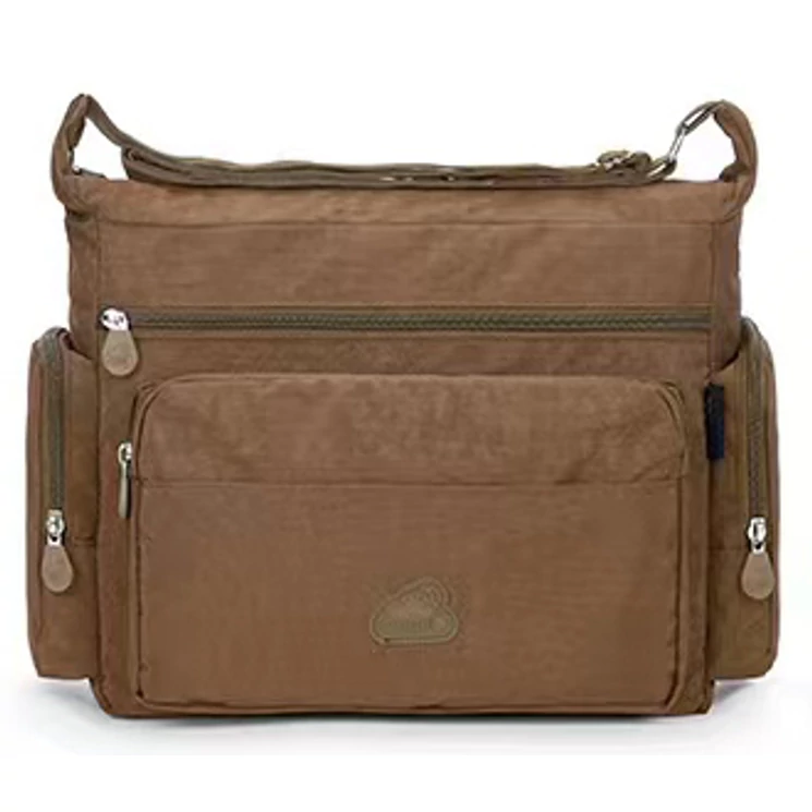 Angel sokzsebes női oldaltáska barna