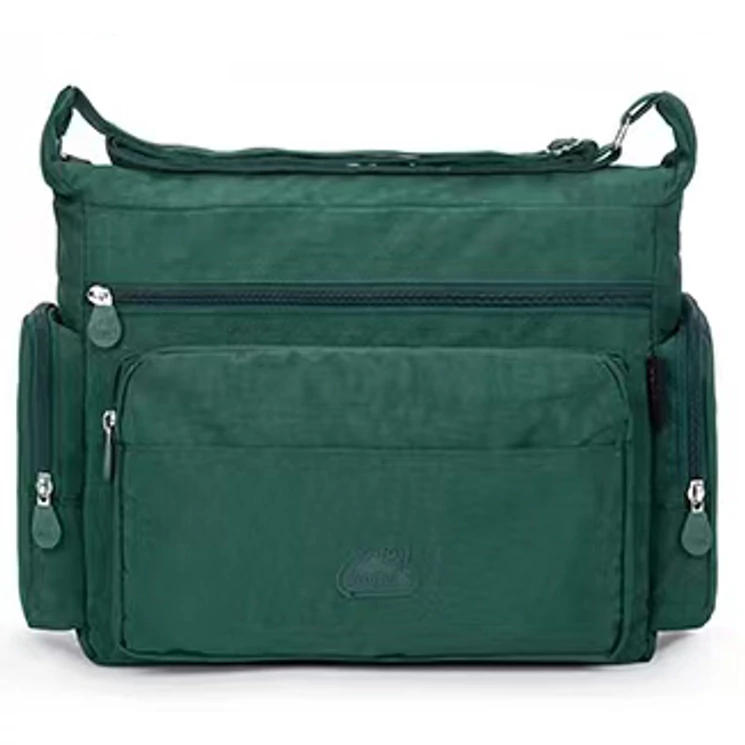 Angel sokzsebes női oldaltáska zöld