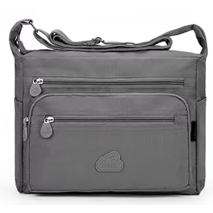 Angel sokzsebes női oldaltáska szürke