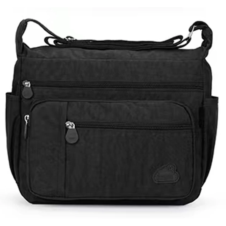 Angel sokzsebes női oldaltáska fekete