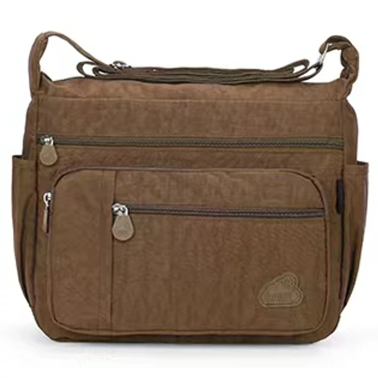 Angel sokzsebes női oldaltáska barna