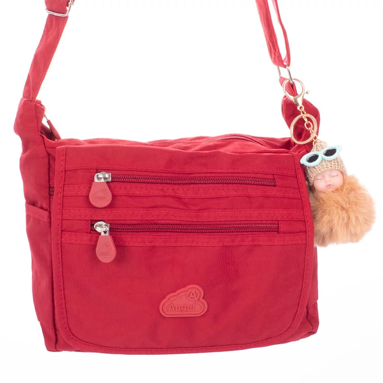 Angel sokzsebes női oldaltáska ajándék kulcstartóval