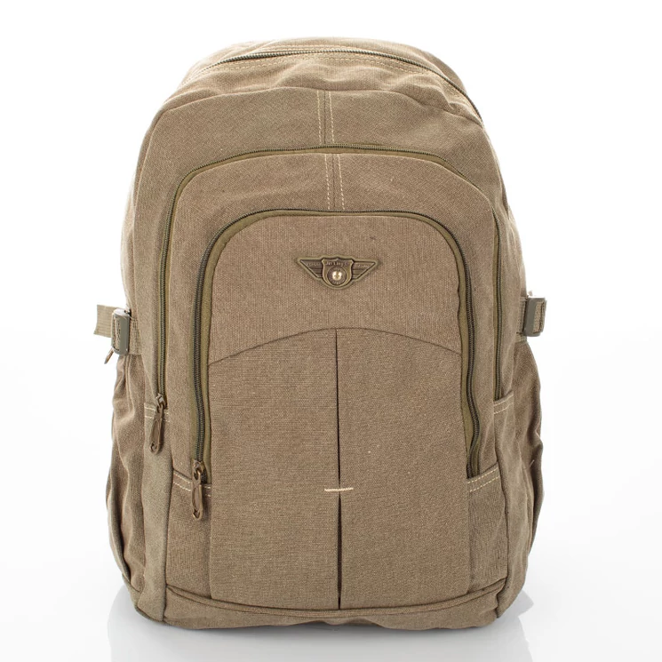 Outdoor ultraerős vászon hátizsák zöld színben