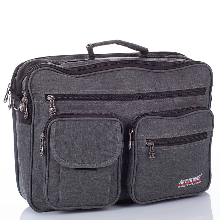 AdventureR Férfi válltáska szürke színben 