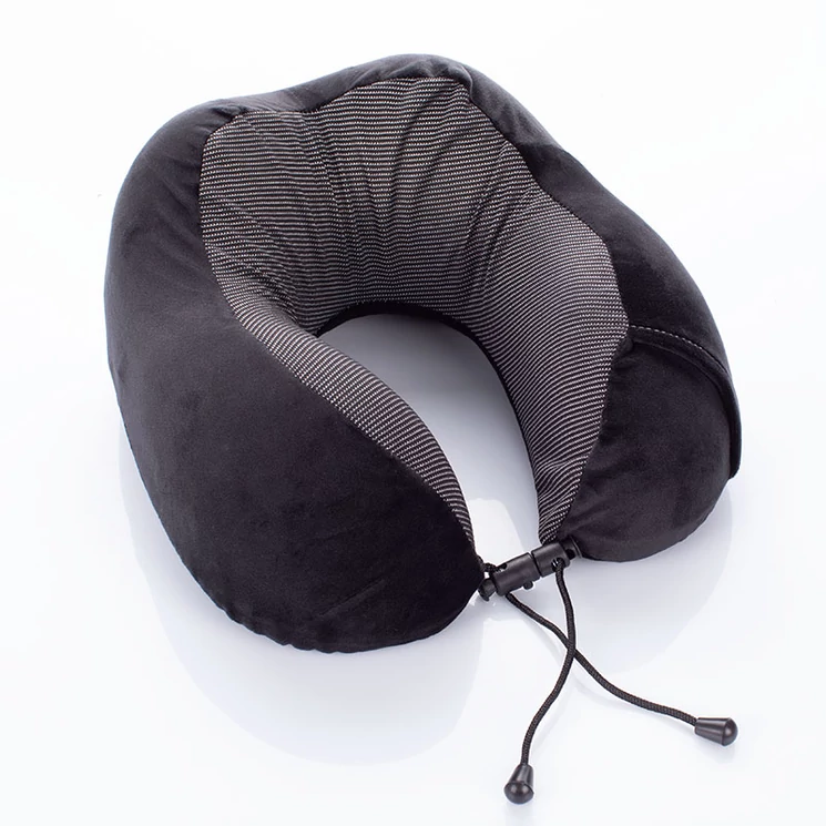 Prémium Memóriahabos nyakpárna fekete színben
