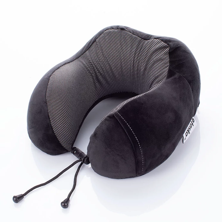 Prémium Memóriahabos nyakpárna fekete színben