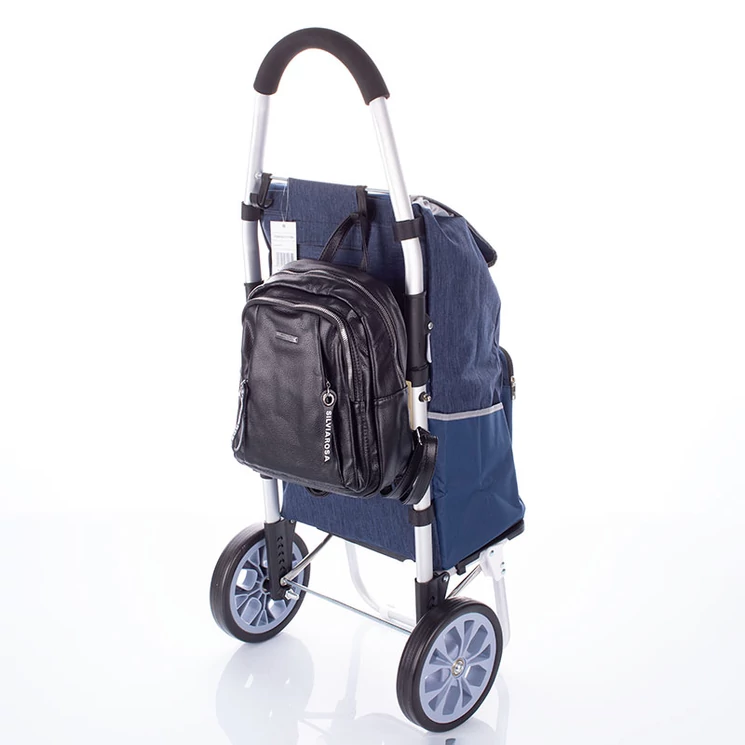 Nagyméretű ultrakönnyű összehajtható gurulós bevásárlókocsi