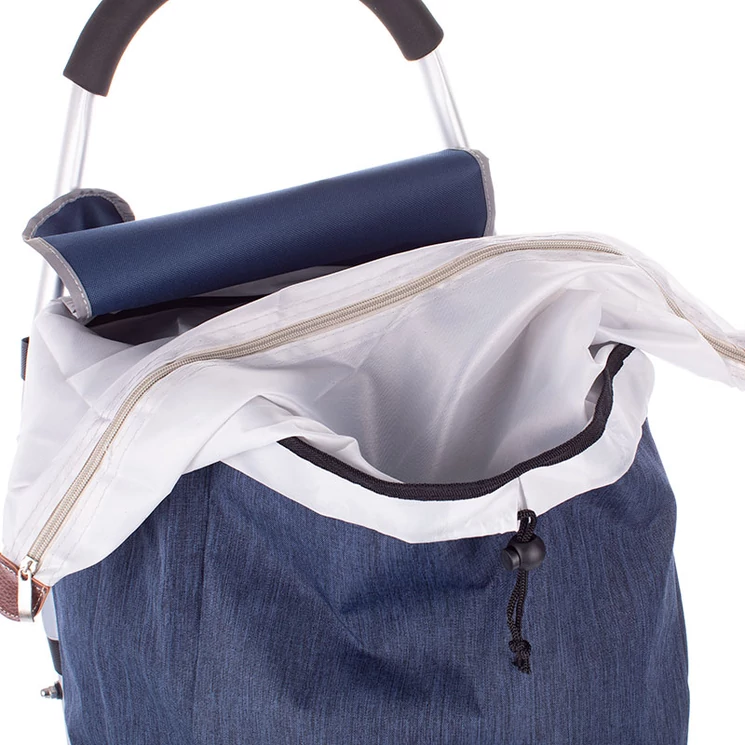 Nagyméretű ultrakönnyű összehajtható gurulós bevásárlókocsi