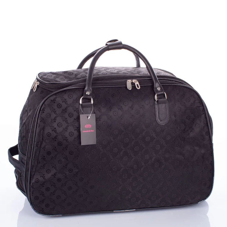 Gurulós utazó táska fekete színben