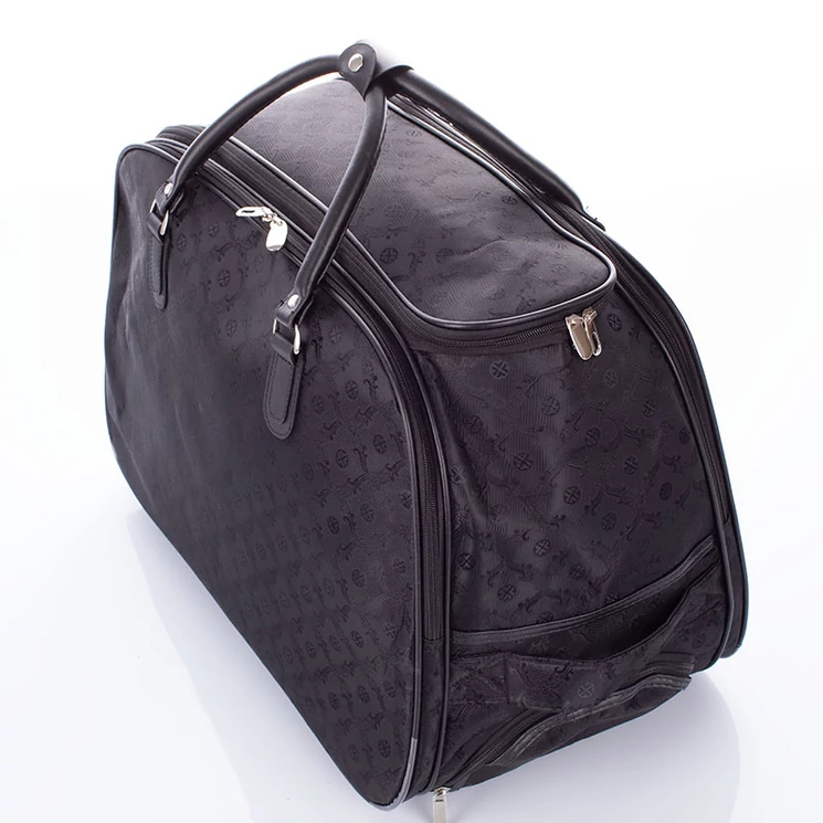 Gurulós utazó táska fekete színben