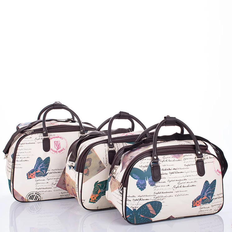 Utazótáska szett pillangó mintával