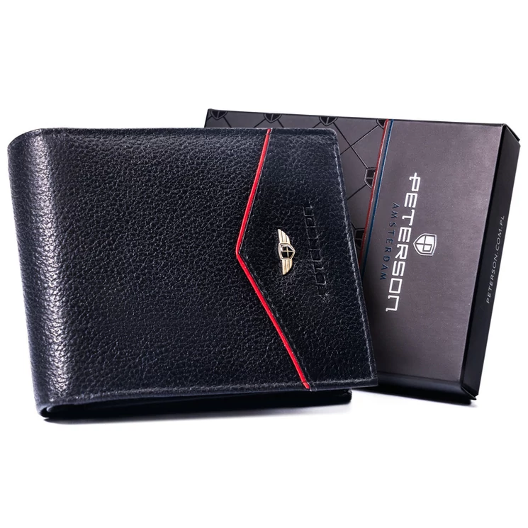 Elegáns Valódi Bőr Férfi Pénztárca RFID védelemmel