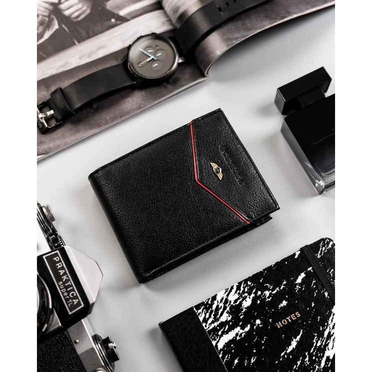 Elegáns Valódi Bőr Férfi Pénztárca RFID védelemmel