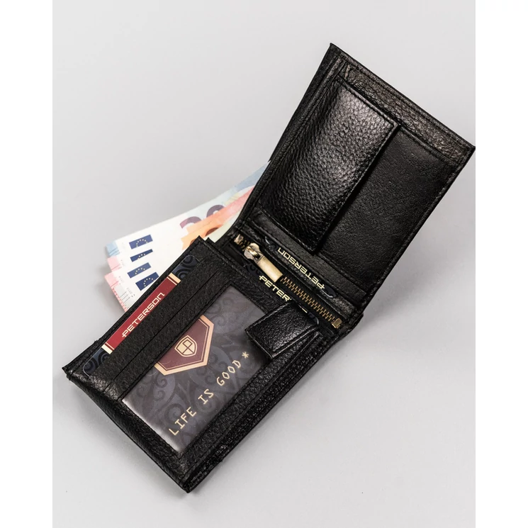 Elegáns Valódi Bőr Férfi Pénztárca RFID védelemmel