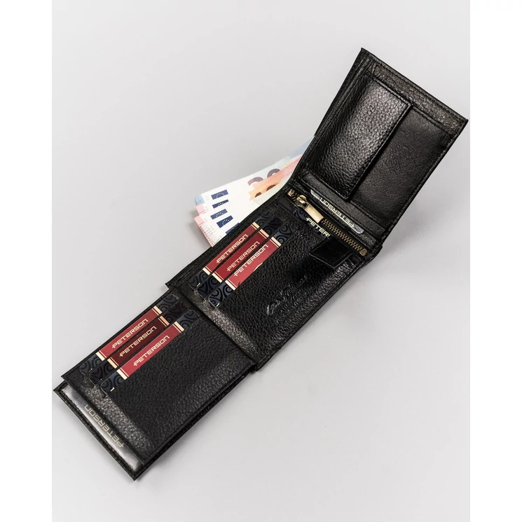 Elegáns Valódi Bőr Férfi Pénztárca RFID védelemmel