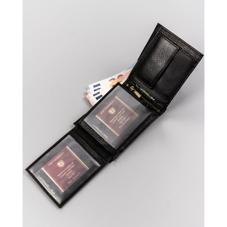 Elegáns Valódi Bőr Férfi Pénztárca RFID védelemmel