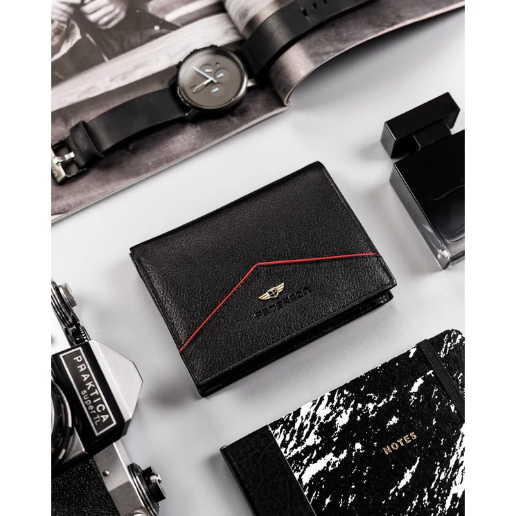 Elegáns Valódi Bőr Férfi Pénztárca RFID védelemmel