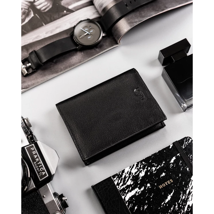 Elegáns Valódi Bőr Férfi Pénztárca RFID védelemmel