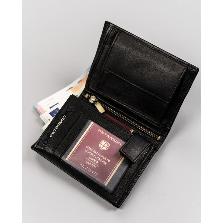 Elegáns Valódi Bőr Férfi Pénztárca RFID védelemmel