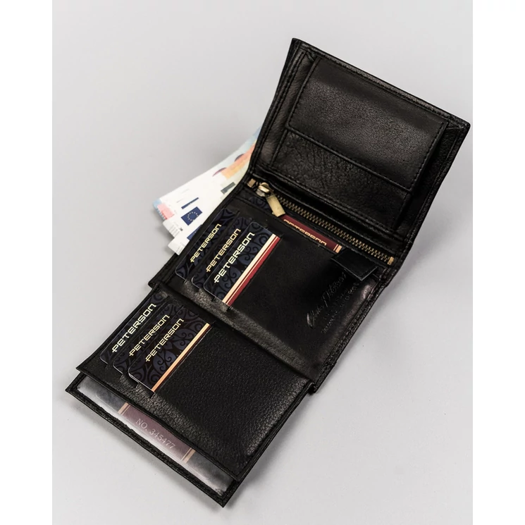 Elegáns Valódi Bőr Férfi Pénztárca RFID védelemmel