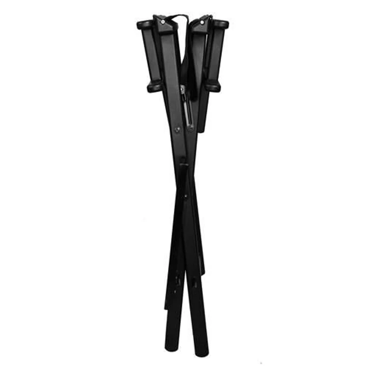 Összecsukható Makeup szék fejtámlával sminkes szék fekete színben