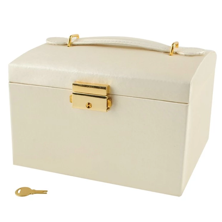 BEAUTYLUSHH 3 részes ékszerdoboz, bársony béléssel fekete színben