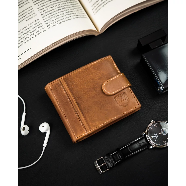 Férfi bőr kártyatárca RFID védelemmel - Peterson