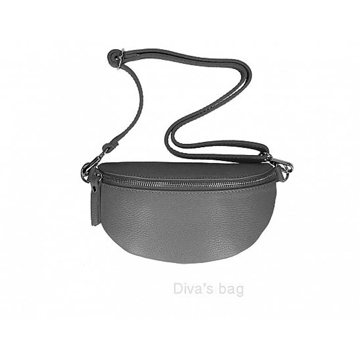 Valódi bőr női övtáska szürke színben TR213 Gray