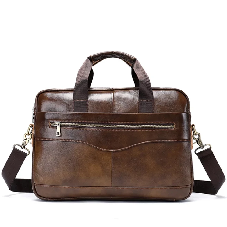 Valódi bőr üzleti táska Light Coffe színben